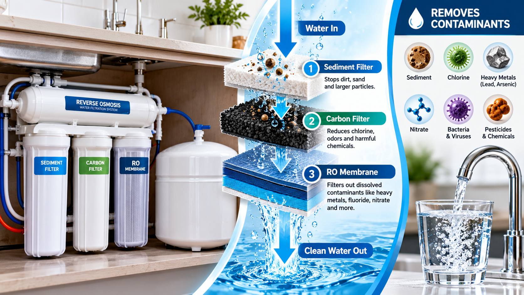 Reverse Osmosis 101: How an RO System Cleans Your Water